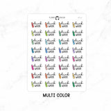 Drink Water - Icon Script Stickers