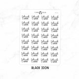 Drink Water - Icon Script Stickers