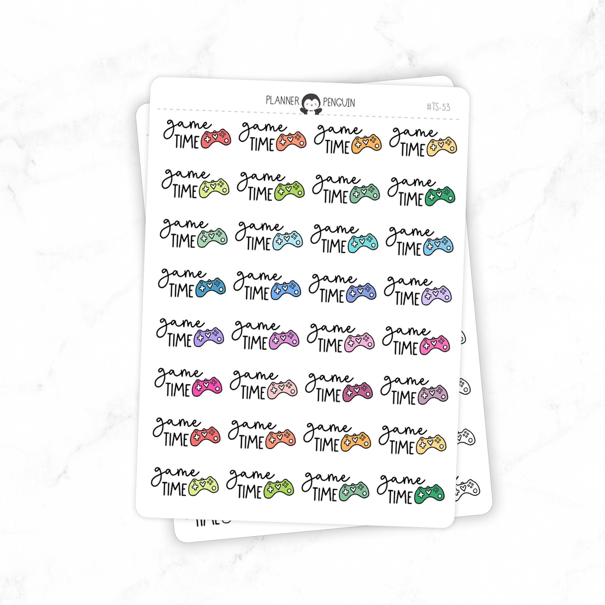 Game Time - Icon Script Stickers