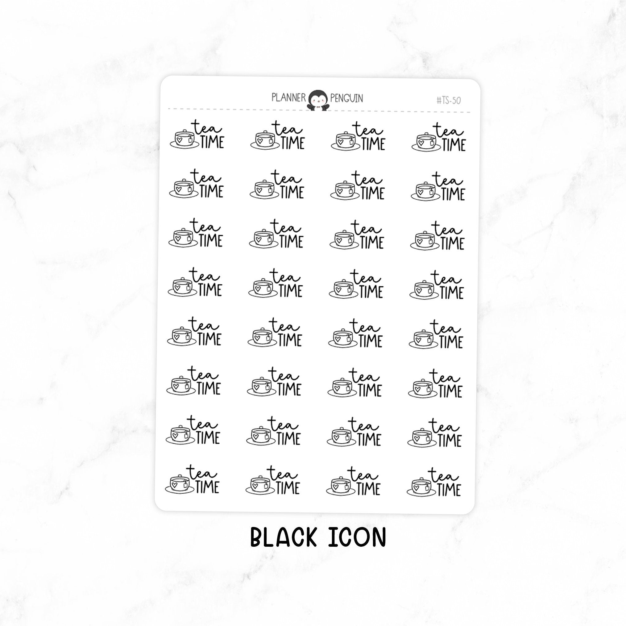 Tea Time - Icon Script Stickers
