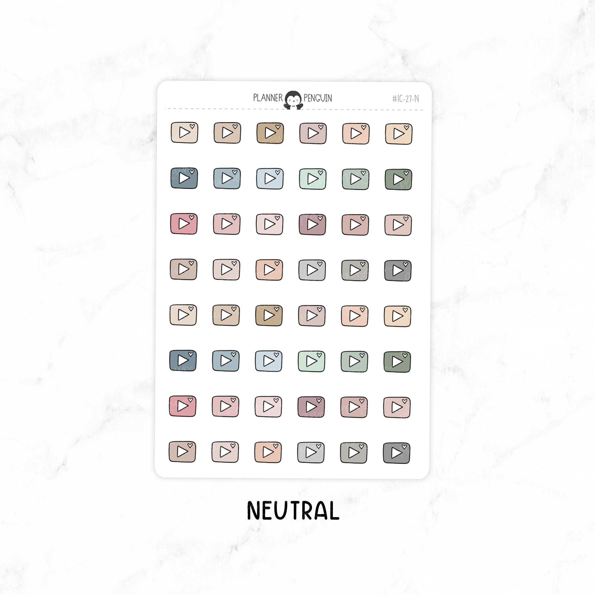 Youtube - Doodle Icon Stickers