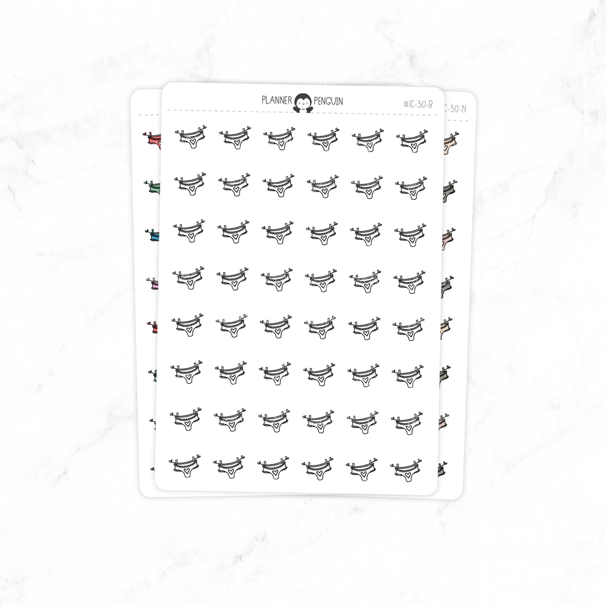 Laundry - Doodle Icon Stickers