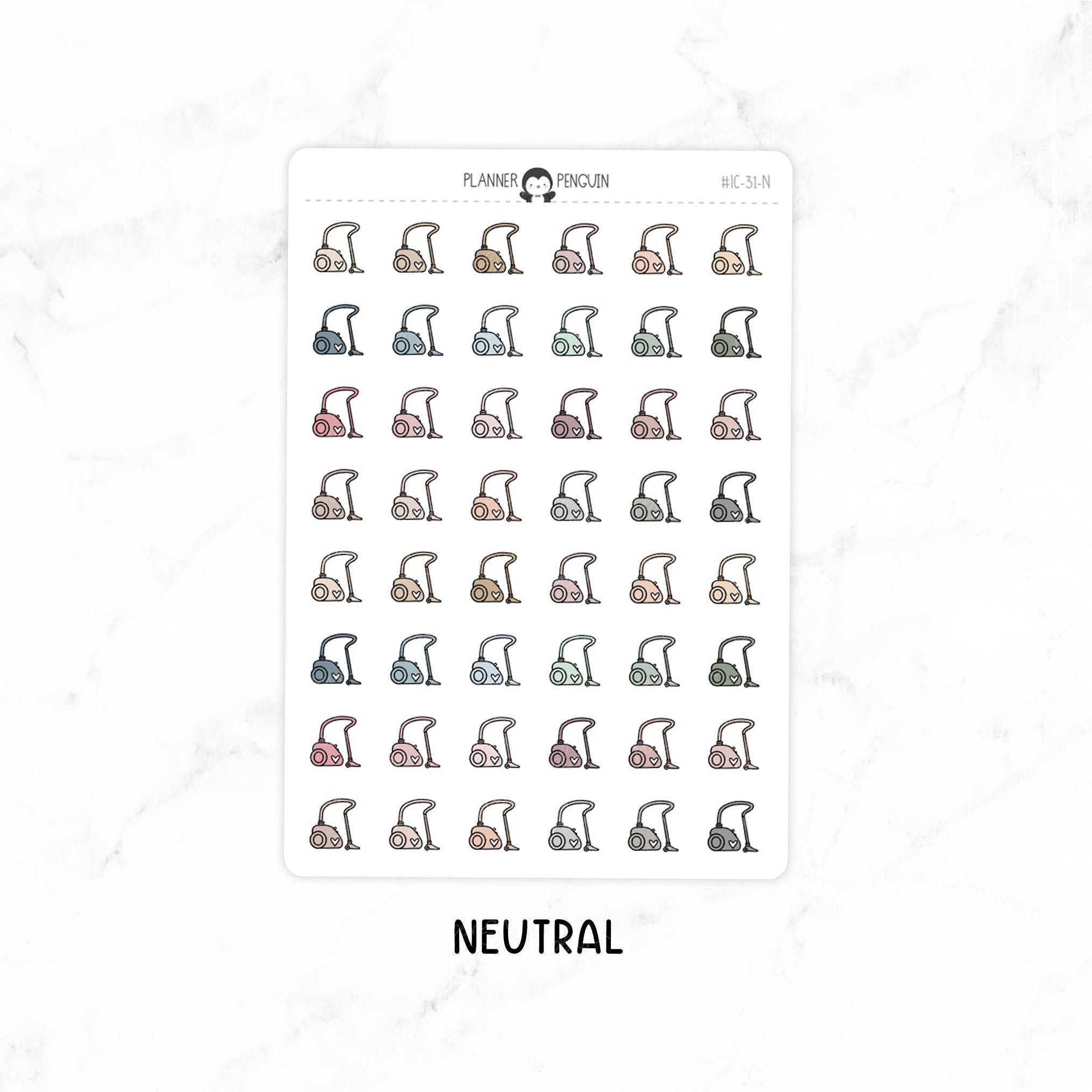 Vacuum Cleaner - Doodle Icon Stickers