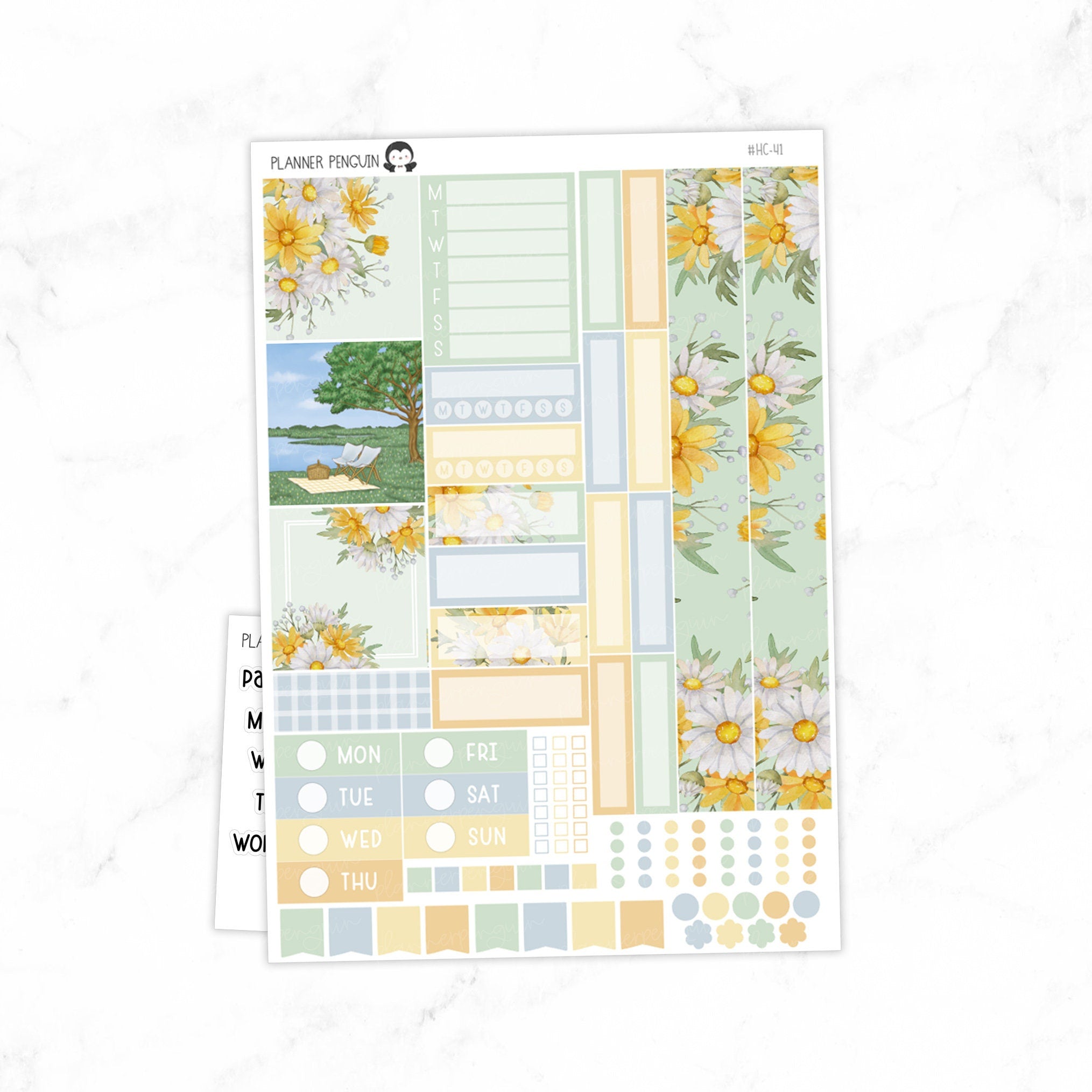 Daisy Fields Hobonichi Cousin A5 Weekly Sticker Kit// #HC-41