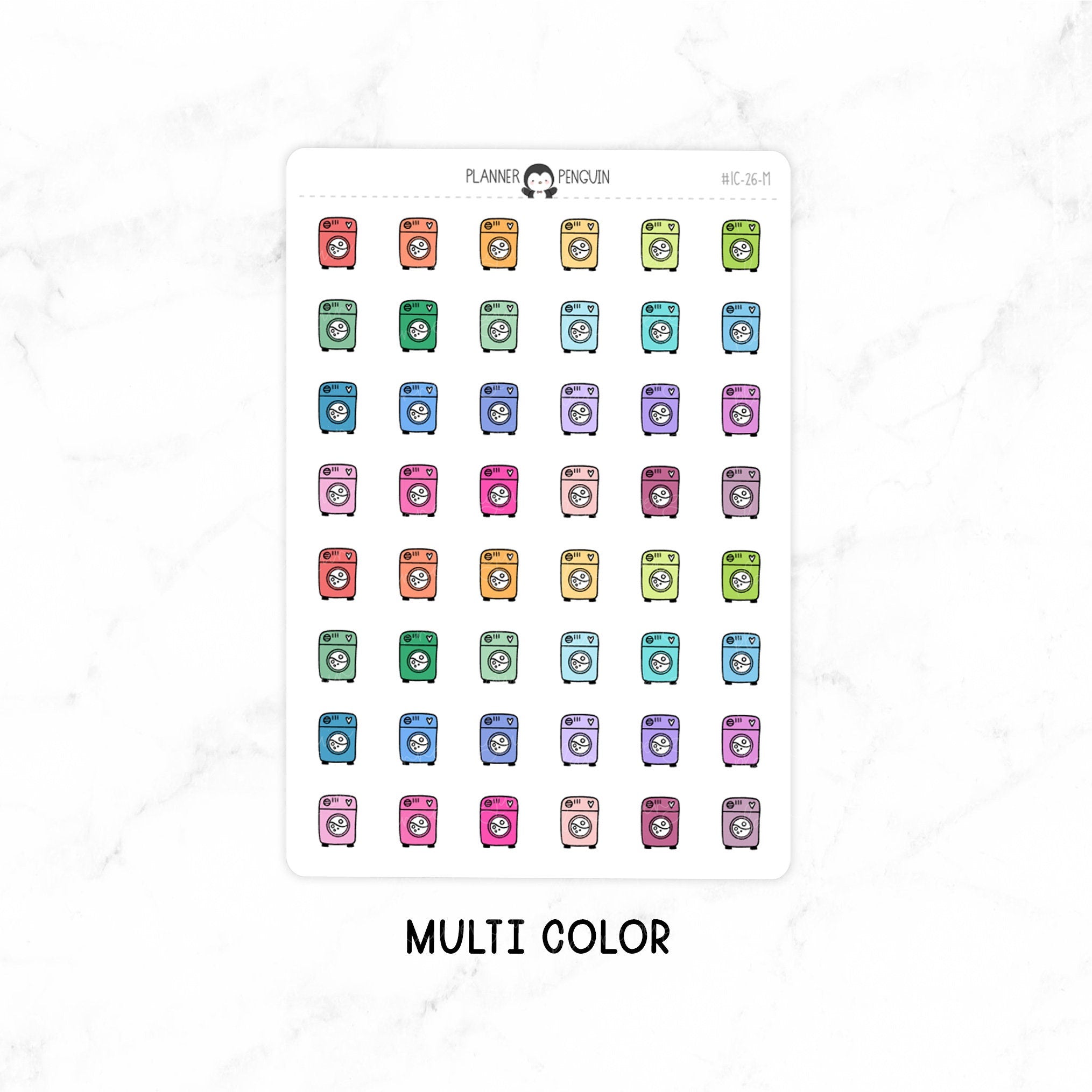 Washing Machine - Doodle Icon Stickers