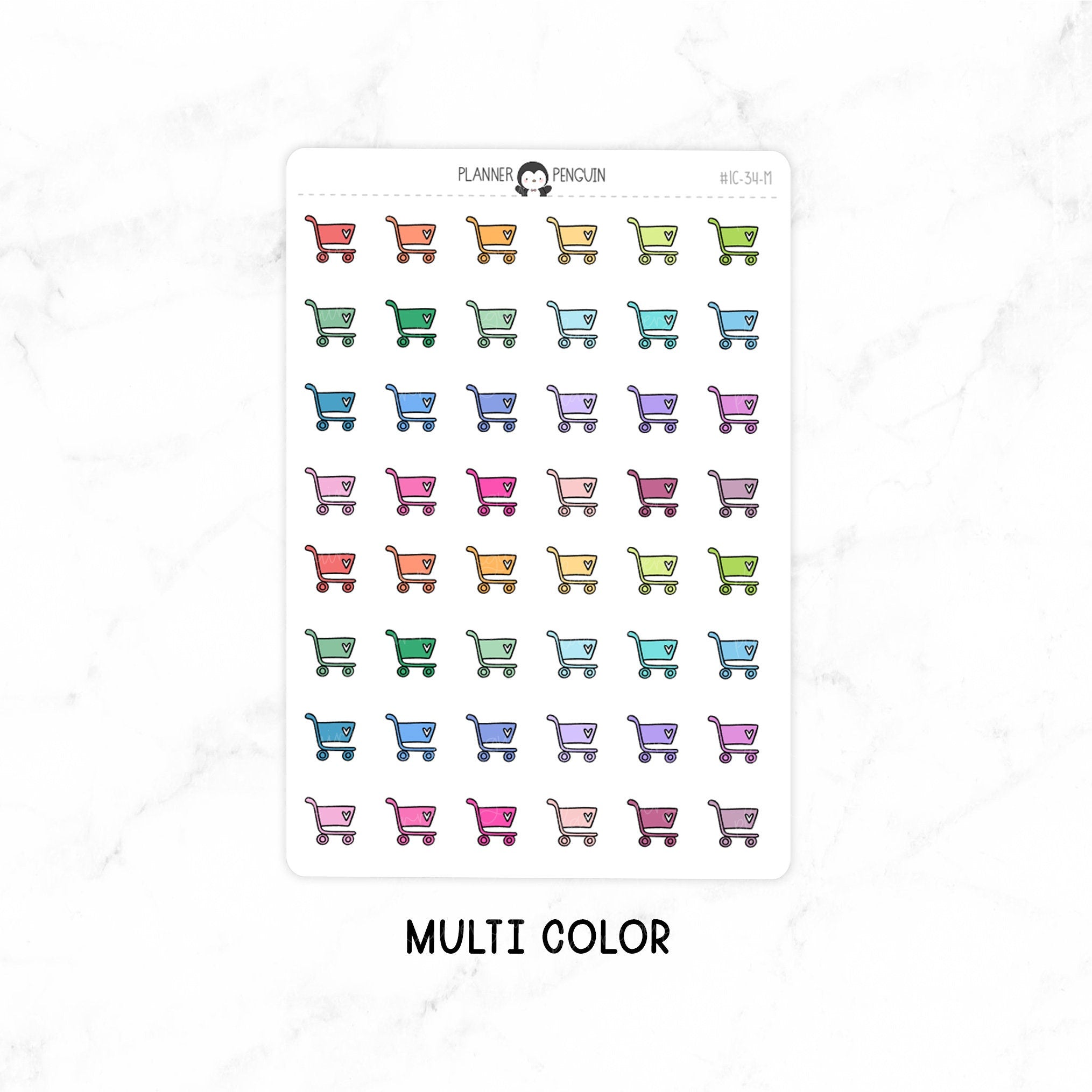 Shopping Cart - Doodle Icon Stickers