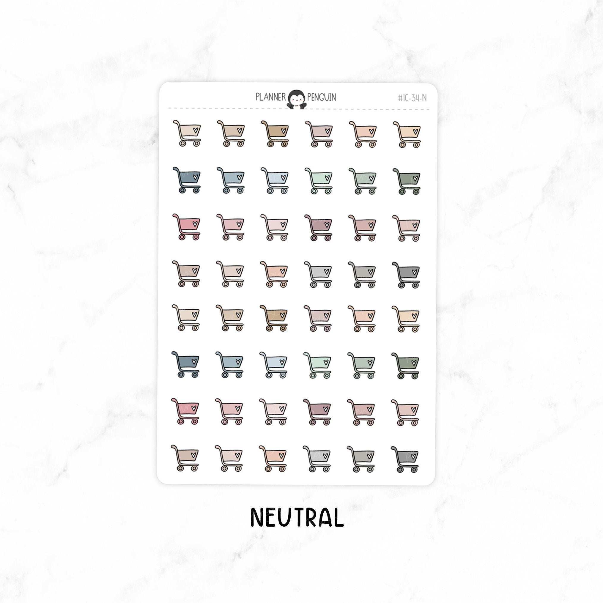 Shopping Cart - Doodle Icon Stickers