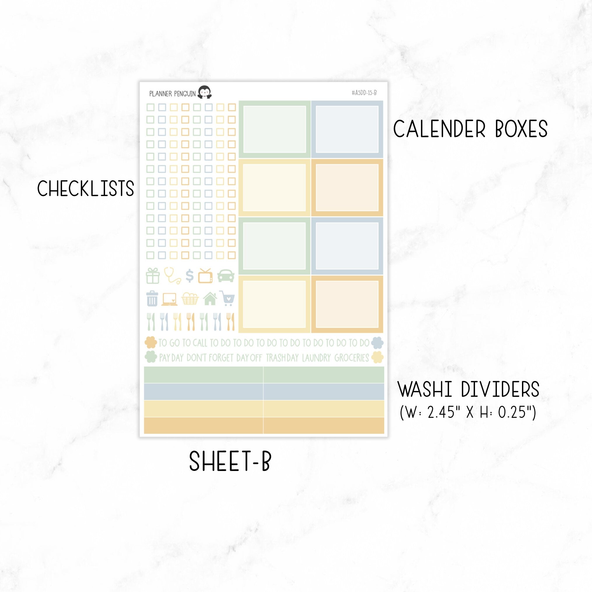 Daisy Fields A5 Daily Duo Sticker Kit