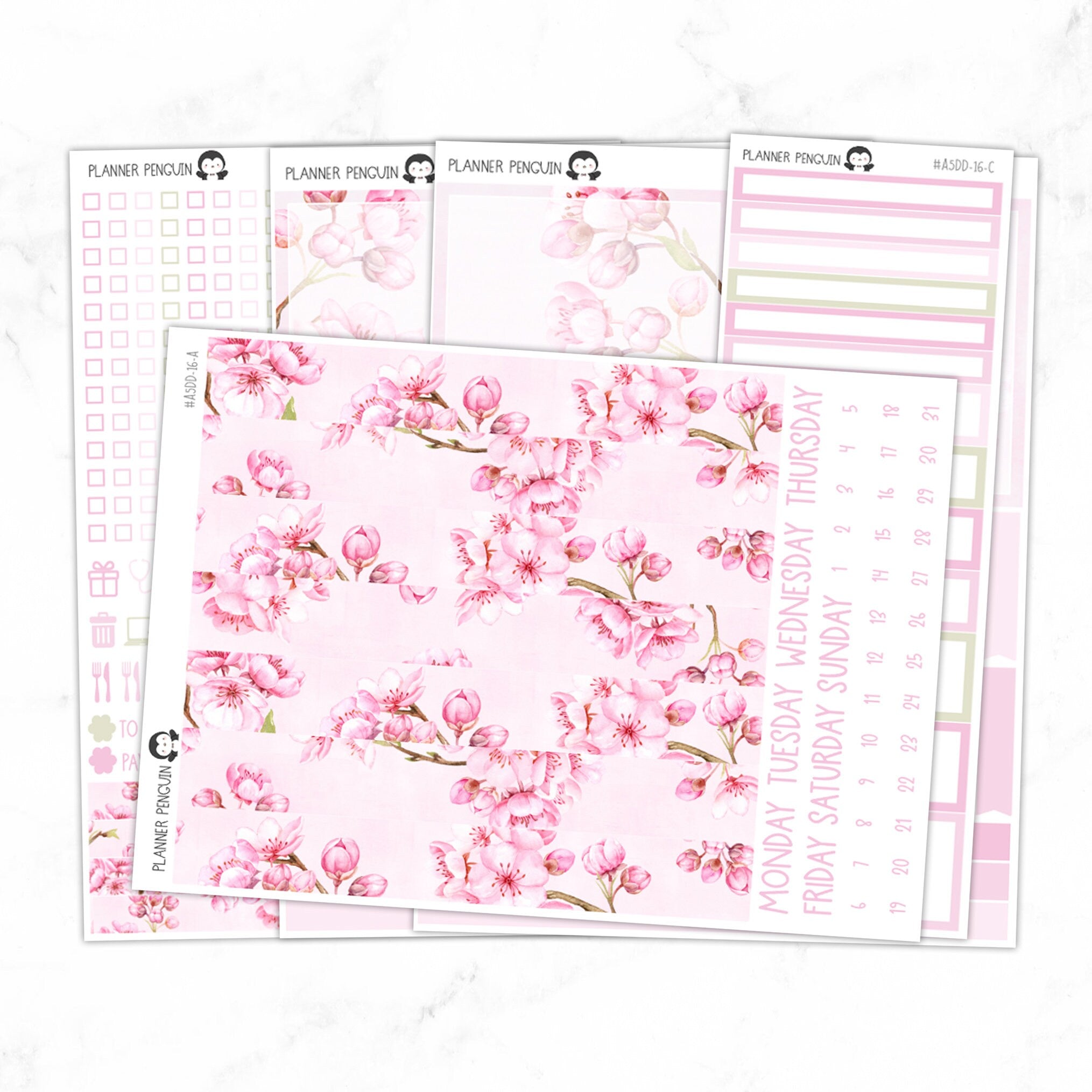 Sakura A5 Daily Duo Sticker Kit