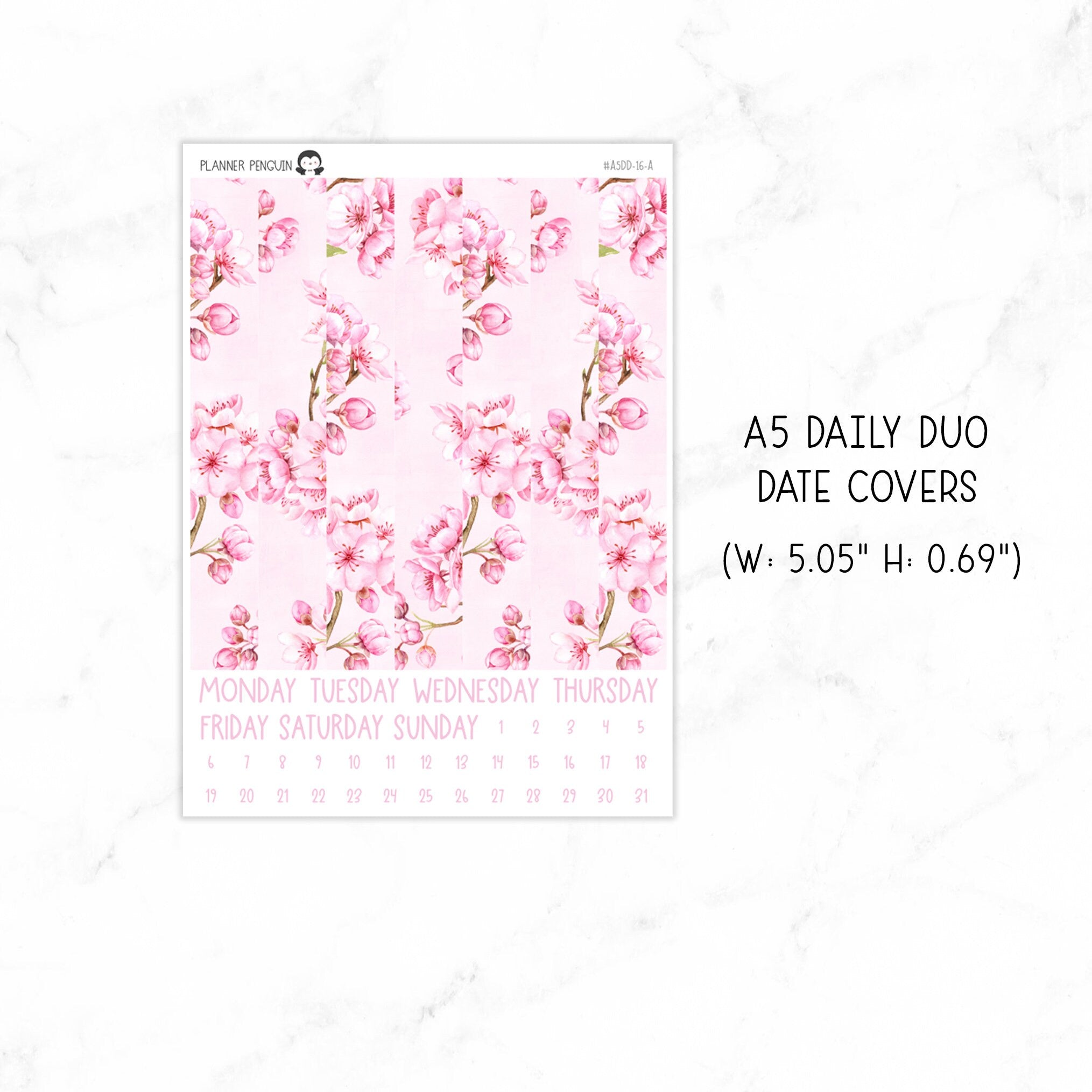 Sakura A5 Daily Duo Sticker Kit