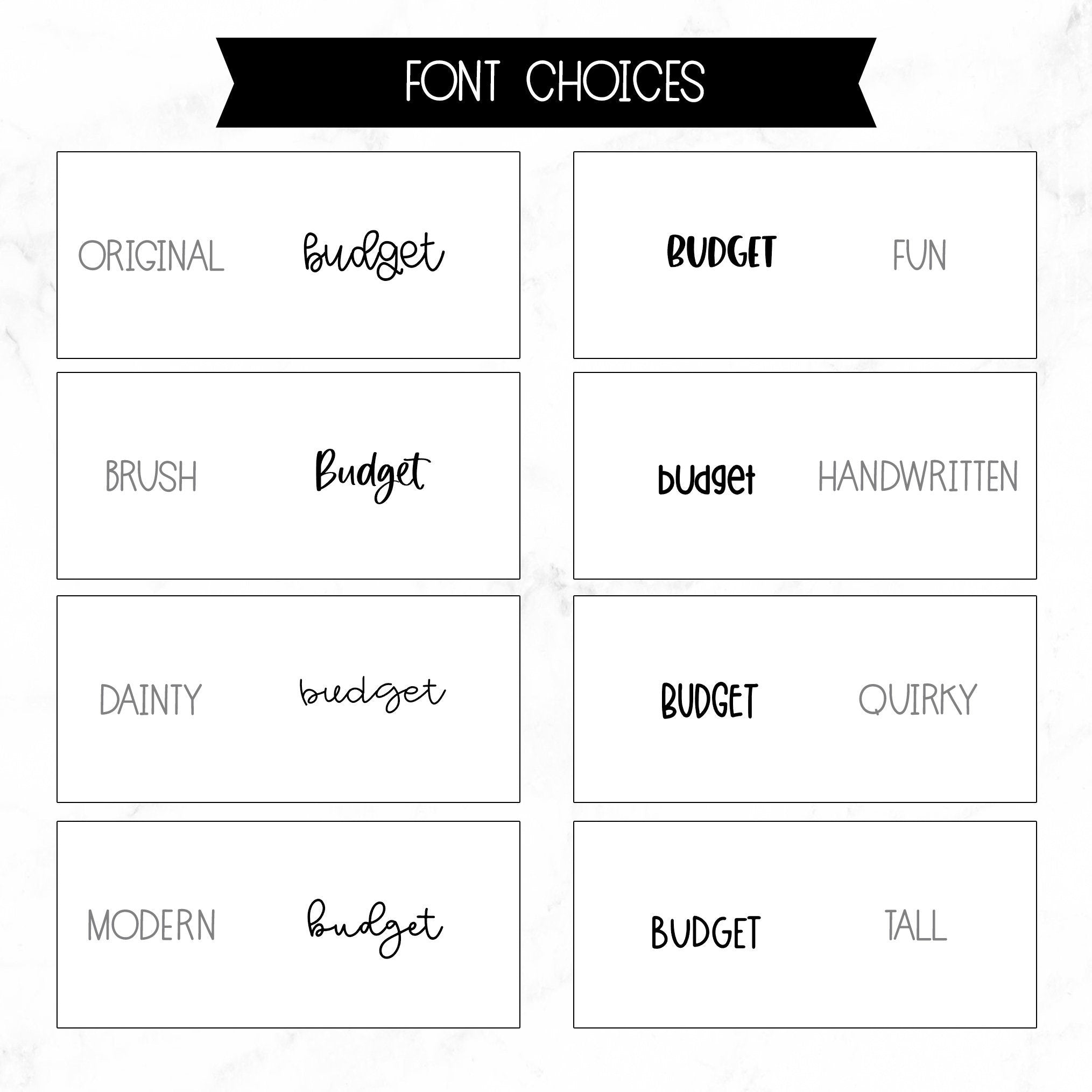 Budget Script Stickers