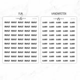 Budget Script Stickers