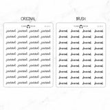 Journal Script Stickers