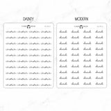 Church Script Stickers