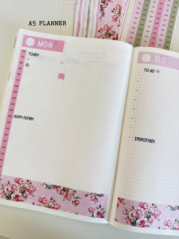 French Riviera - Daily Kit - Hobonichi Cousin A5 , A6 orginial Techo // #DK-82