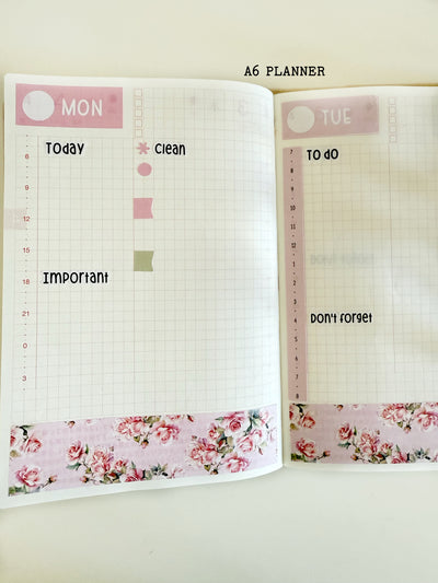 Foxy Fall- Daily Kit - Hobonichi Cousin A5 , A6 orginial Techo // #DK-22