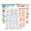 2025 Hobonichi Cousin A5 Yearly view Stickers  | Japanese and English Version | Year at glance Stickers  | Cousin A5 #HB-YG-MAIN