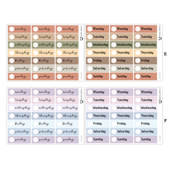 Hobonichi Cousin A5 Daily Page Date Covers  |  #A5DC-MAIN