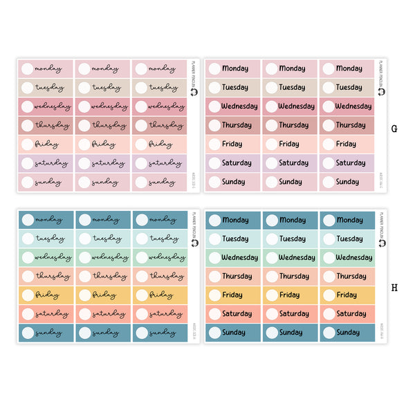 Hobonichi Cousin A5 Daily Page Date Covers  |  #A5DC-MAIN