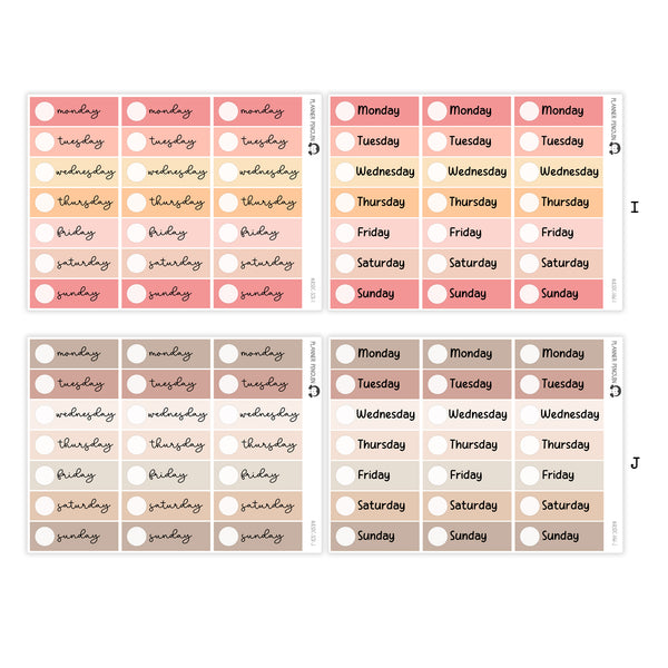 Hobonichi Cousin A5 Daily Page Date Covers  |  #A5DC-MAIN