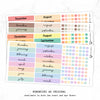 Hobonichi A6 Original Yearly Index Stickers  // #A6-INDEX