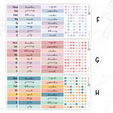Hobonichi A6 Original Yearly Index Stickers// #A6-INDEX