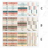 Hobonichi A6 Original Yearly Index Stickers// #A6-INDEX