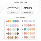 Hobonichi A6 Original Yearly Index Stickers// #A6-INDEX
