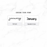 Hobonichi A6 Original Yearly Index Stickers // #A6-INDEX-COLOR-APR