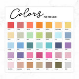 Hobonichi A6 Original Yearly Index Stickers // #A6-INDEX-COLOR-APR