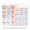 Hobonichi A6 Original Japanese Yearly view Stickers  // #A6-MAIN