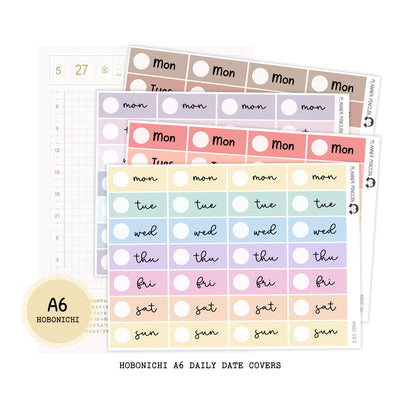 Hobonichi A6 Original Daily Page Date Covers|#A6DC-MAIN