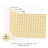 Hobonichi A6 ORIGINAL Daily Timeline Strips  | 5AM | 6AM | 7AM | 8AM | Planner Stickers  | A6 TECHO #A6TL-CUSTOM