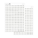 Letter Bead Alphabet Stickers
