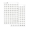 Jumbo Bead Alphabet Stickers // #AL-04AB