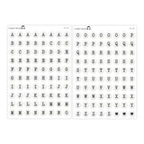 Jumbo Bead Alphabet Stickers