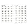 Jumbo Bead Alphabet Stickers // #AL-04AB