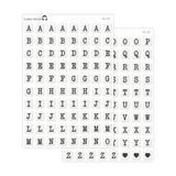 Jumbo Square Bead Alphabet Stickers