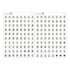 Jumbo Square Bead Alphabet Stickers // #AL-06AB