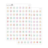 Jumbo Bead Colorful Alphabet Stickers // #AL-08AB