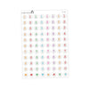 Jumbo Bead Colorful Number Stickers - Junk journal Alphabet | Scrapbook // #AL-08N