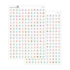 Square Letter Bead Colorful Alphabet Stickers  // #AL-09