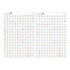 Square Letter Bead Colorful Alphabet Stickers  // #AL-09