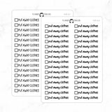 Put Away Clothes Checkbox Text Stickers