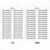 Book Appointment Checkbox Text Stickers