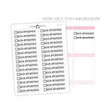 Book Appointment Checkbox Text Stickers