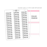 Meal Prep Checkbox Text Stickers