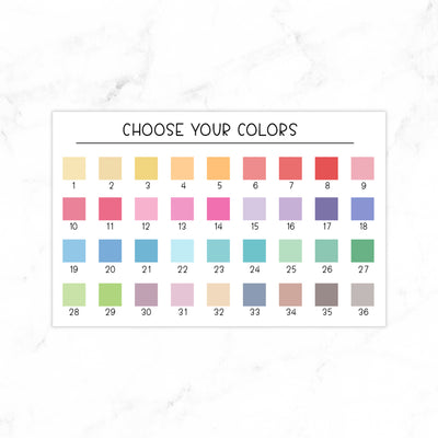 Drink Water Planner Stickers - Custom Colors// #HS-65-CUSTOM