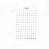 Date Dots Planner Stickers DATES-01