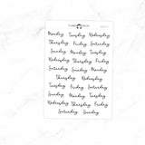 Days of the Week Stickers DAYS-03